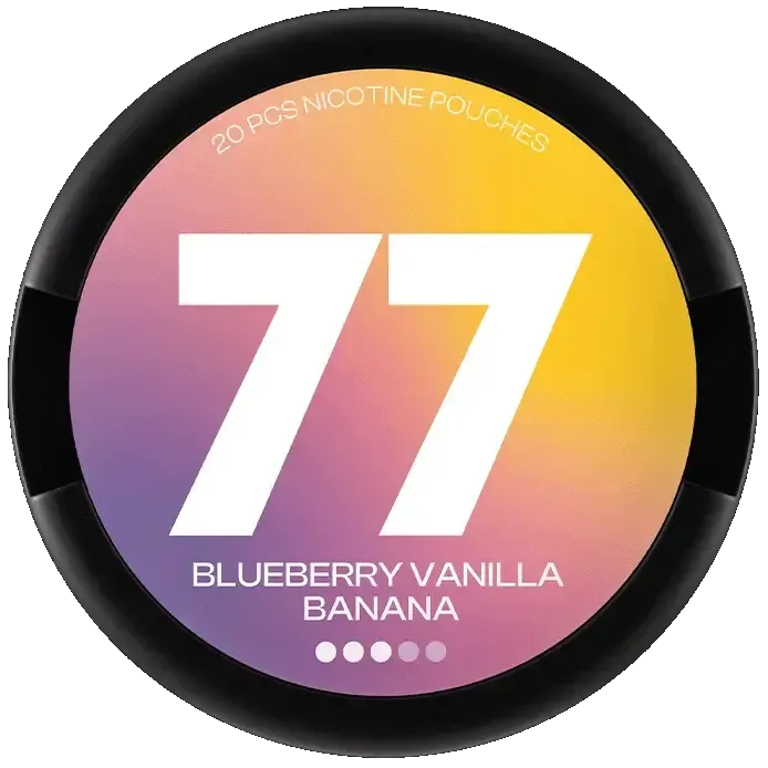 77 Blueberry Vanilla Banana-Nikotinbeutel-Gigasnus.de