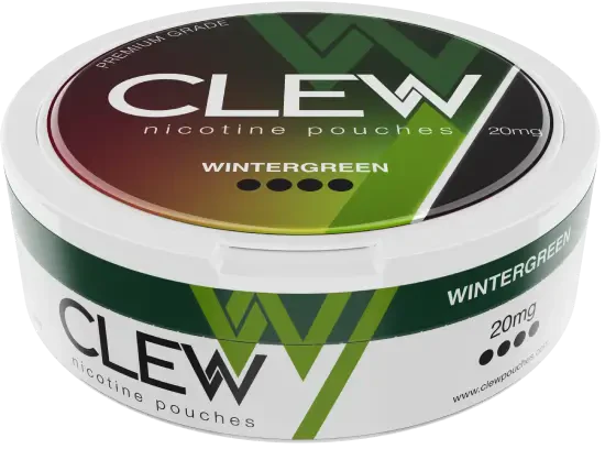 Clew Wintergreen 20mg-Nikotinbeutel-Gigasnus.de
