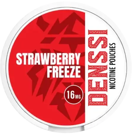 Denssi Strawberry Freeze-Nikotinbeutel-Gigasnus.de