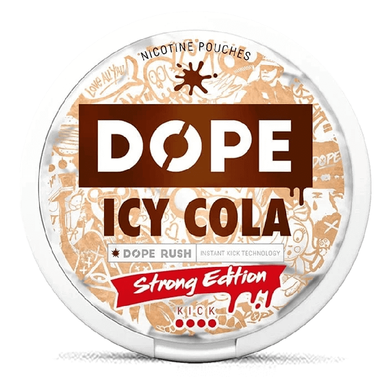 DOPE Icy Cola Strong-Nikotinbeutel-Gigasnus.de