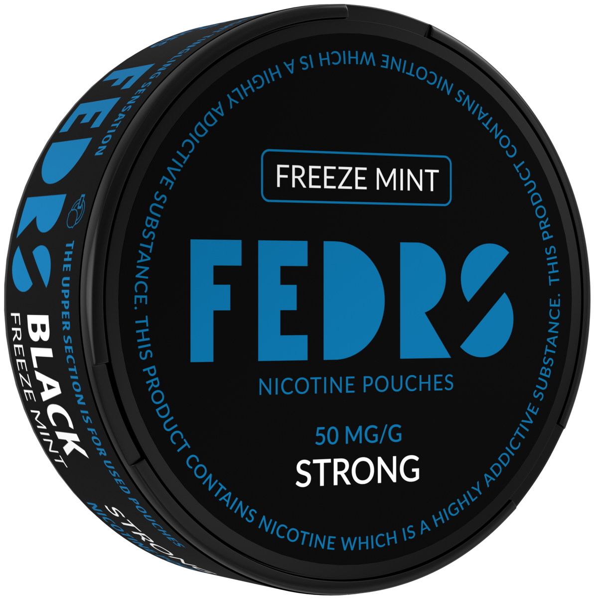 FEDRS BLACK Freeze Mint-Nikotinbeutel-Gigasnus.de