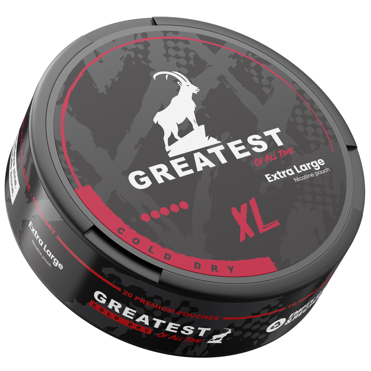 Greatest XL Cold Dry 16mg-Nikotinbeutel-Gigasnus.de