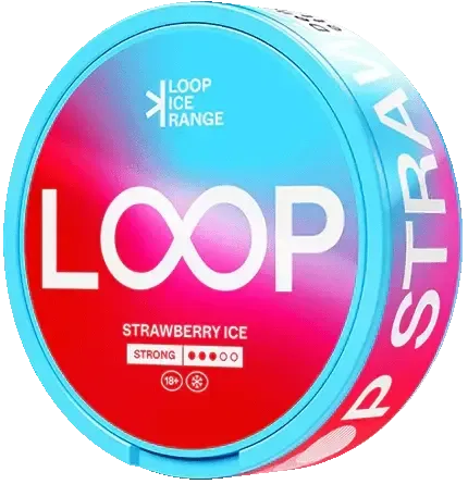 LOOP Strawberry Ice Strong-Nikotinbeutel-Gigasnus.de