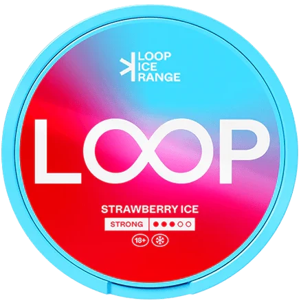 LOOP Strawberry Ice Strong-Nikotinbeutel-Gigasnus.de