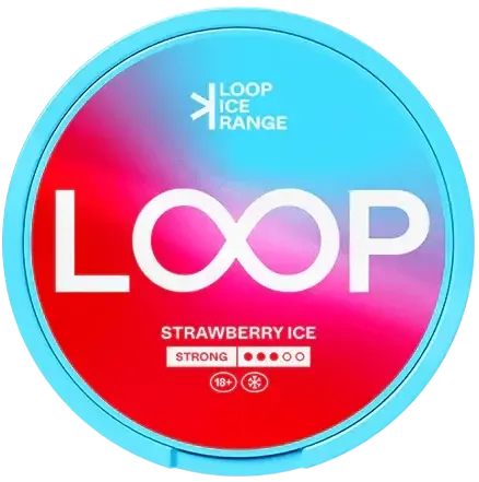 LOOP Strawberry Ice Strong-Nikotinbeutel-Gigasnus.de