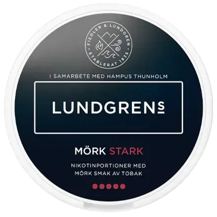 Lundgrens Mörk Stark All White-Nikotinbeutel-Gigasnus.de
