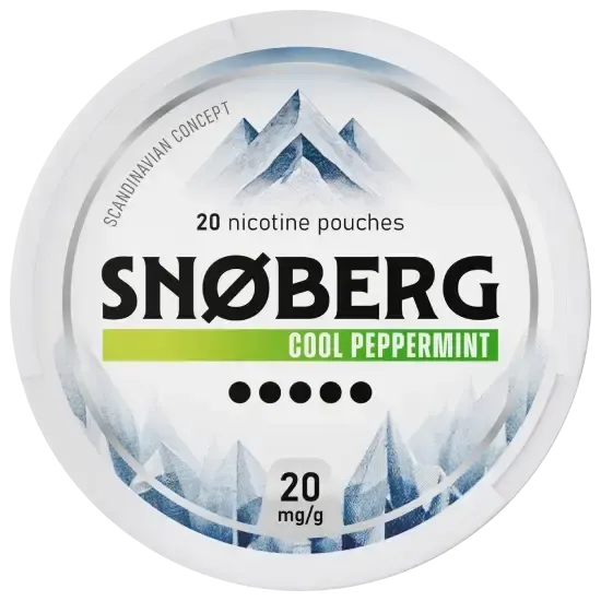 SNOBERG Cool Peppermint 20mg-Nikotinbeutel-Gigasnus.de