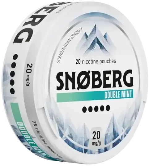 SNOBERG Double Mint 20mg-Nikotinbeutel-Gigasnus.de