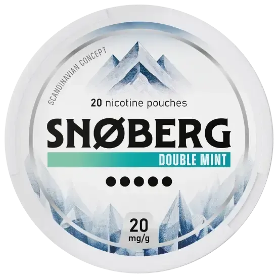 SNOBERG Double Mint 20mg-Nikotinbeutel-Gigasnus.de