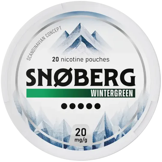 SNOBERG Wintergreen 20mg-Nikotinbeutel-Gigasnus.de