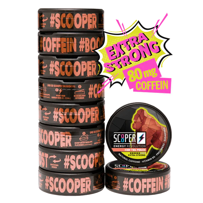 Scooper Energy Iced Tea Peach-Nikotinfreier Snus-Gigasnus.de