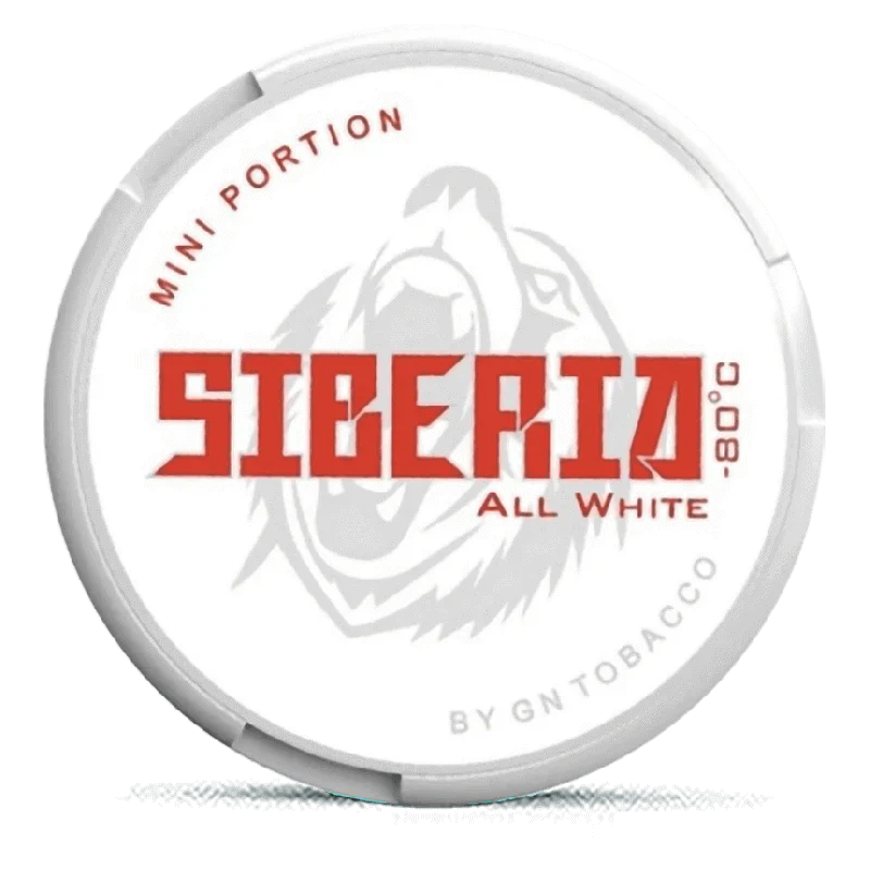 Siberia Mini All White Portion-Nikotinbeutel-Gigasnus.de