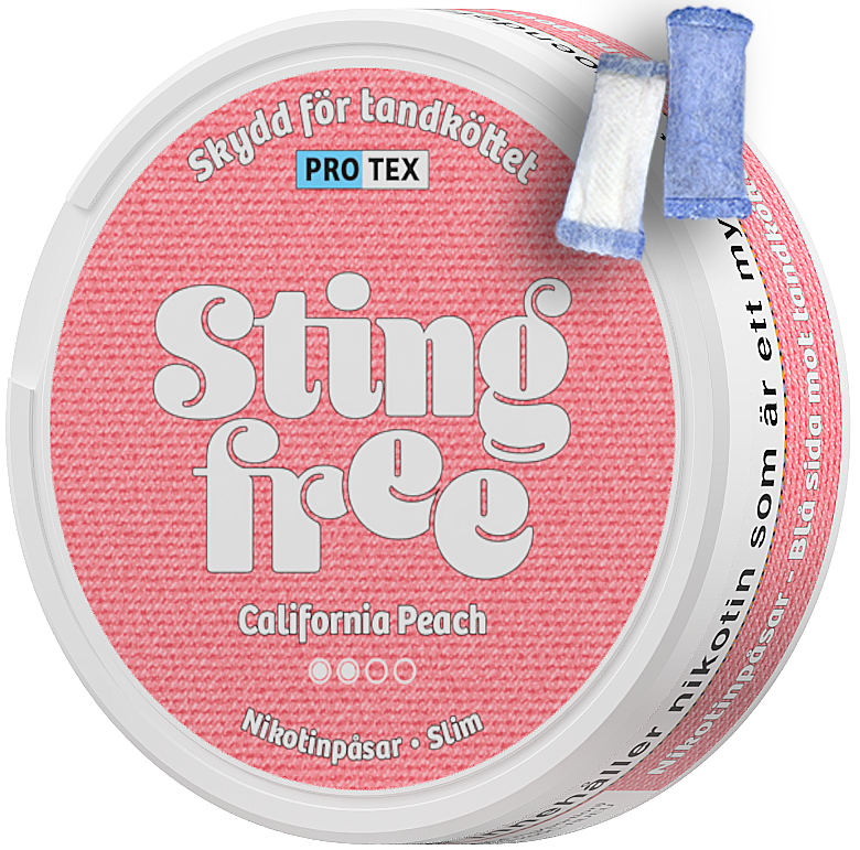 Stingfree California Peach-Nikotinbeutel-Gigasnus.de