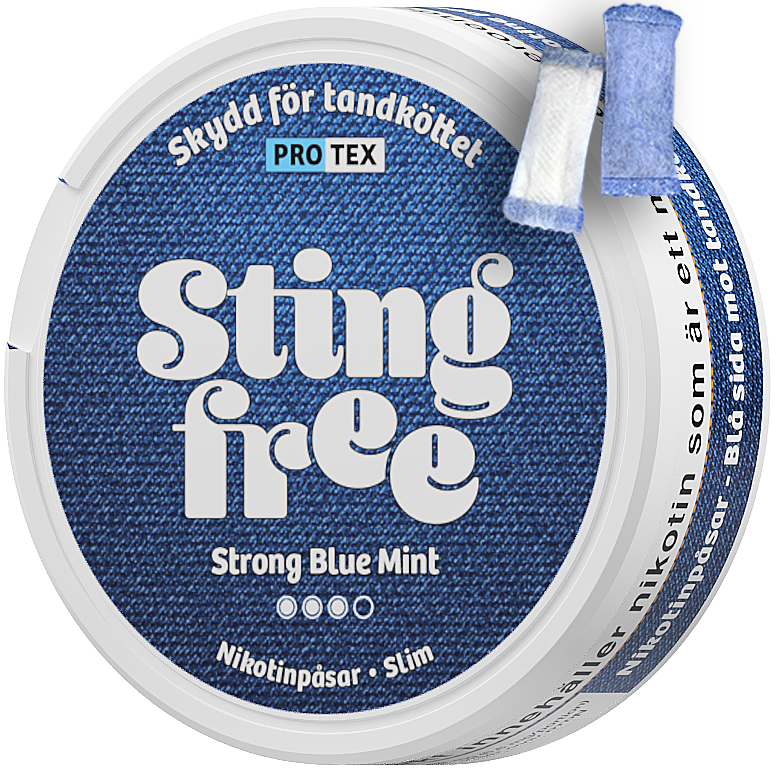 Stingfree Strong Blue Mint-Nikotinbeutel-Gigasnus.de