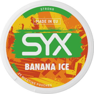 Syx Banana Ice Strong-Nikotinbeutel-Gigasnus.de