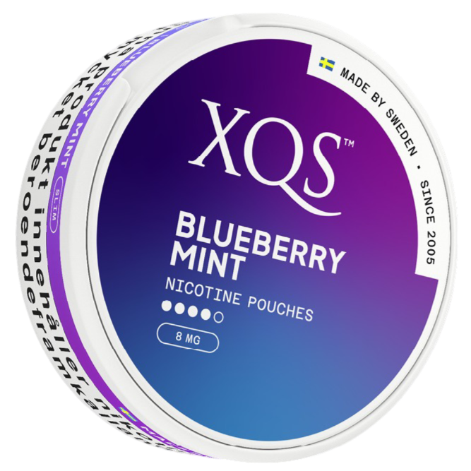 XQS Blueberry Mint Strong-Nikotinbeutel-Gigasnus.de