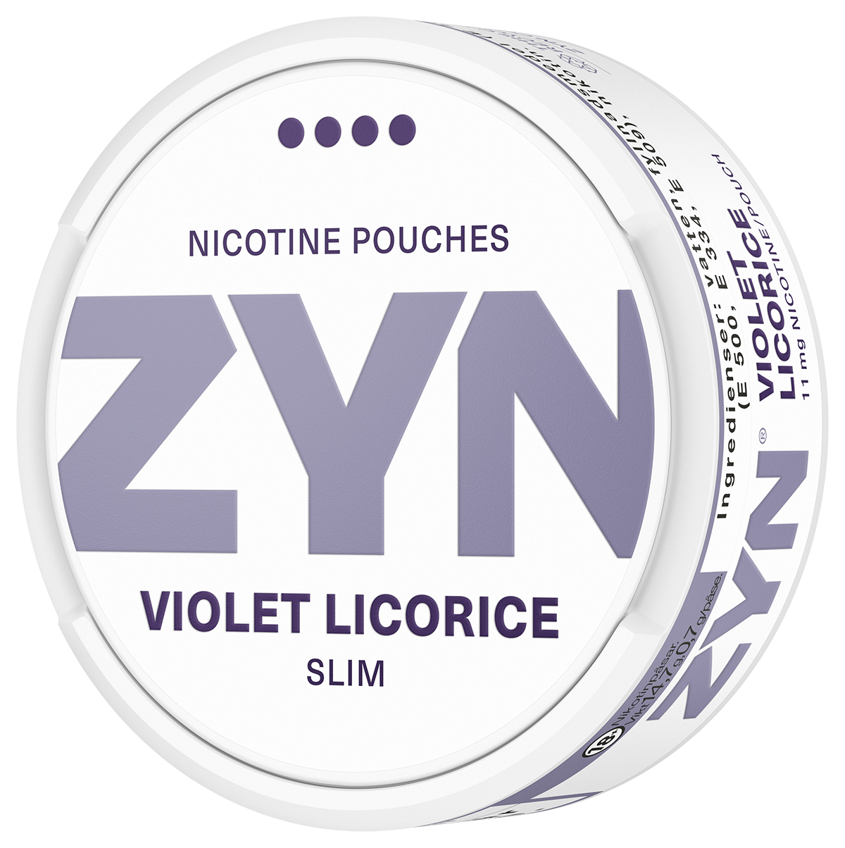 ZYN Violet Licorice Slim S4-Nikotinbeutel-Gigasnus.de