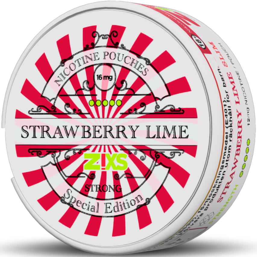 Zixs Strawberry Lime Slim-Nikotinbeutel-Gigasnus.de