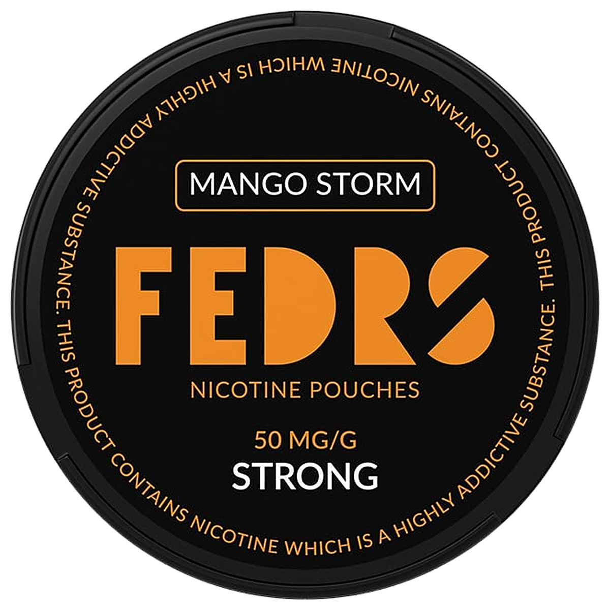 FEDRS BLACK Mango Storm 50mg-Nikotinbeutel-gigasnus.de