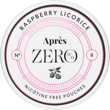 Aprés no.9 Raspberry Licorice Zero-Nikotinbeutel-Gigasnus.de