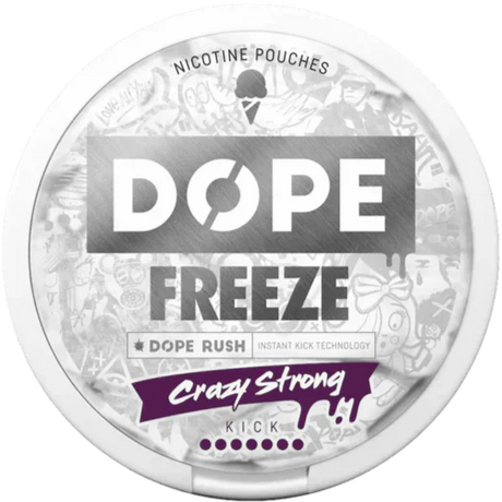 DOPE Freeze Crazy Strong-Nikotinbeutel-Gigasnus.de