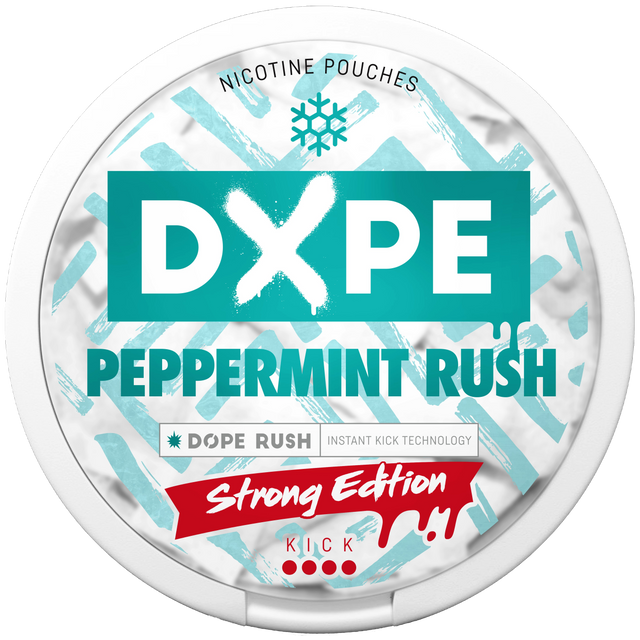 DOPE Peppermint Rush Strong-Nikotinbeutel-Gigasnus.de