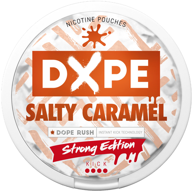 DOPE Salty Caramel Strong-Nikotinbeutel-Gigasnus.de