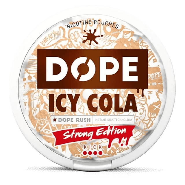 DOPE Icy Cola Strong-Nikotinbeutel-Gigasnus.de