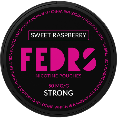 FEDRS BLACK Sweet Raspberry-Nikotinbeutel-Gigasnus.de