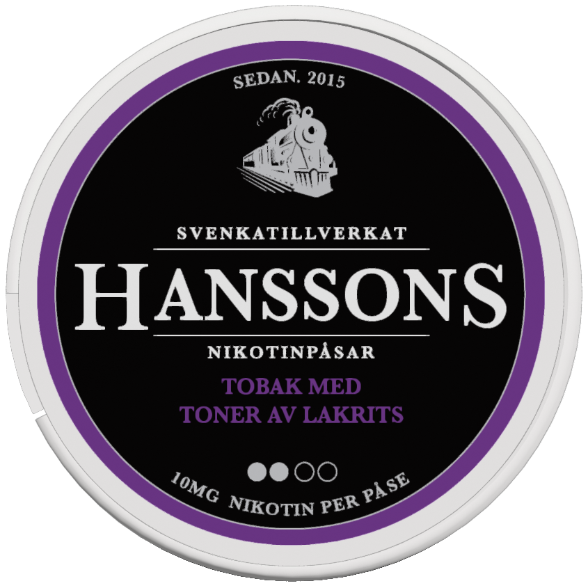 Hanssons Lakrits-Nikotinbeutel-Gigasnus.de