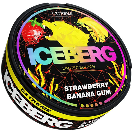Iceberg Strawberry Banana Gum-Nikotinbeutel-Gigasnus.de
