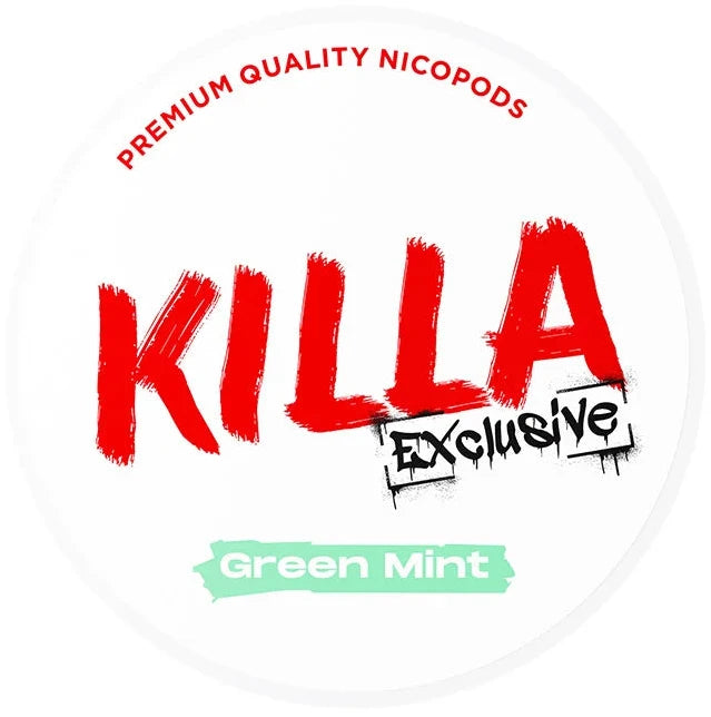 KILLA Exclusive Green Mint-Nikotinbeutel-Gigasnus.de