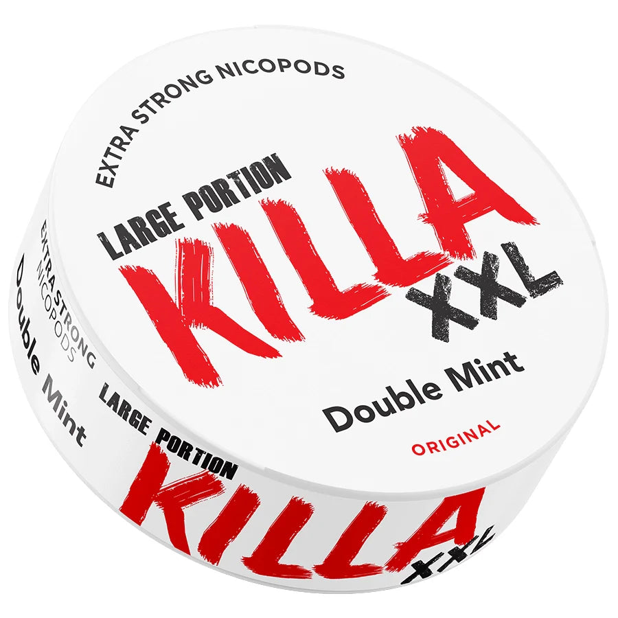Killa XXL Large Portion Double Mint-Nikotinbeutel-Gigasnus.de
