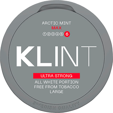 Klint Arctic Mint Max Ultra Strong-Nikotinbeutel-Gigasnus.de