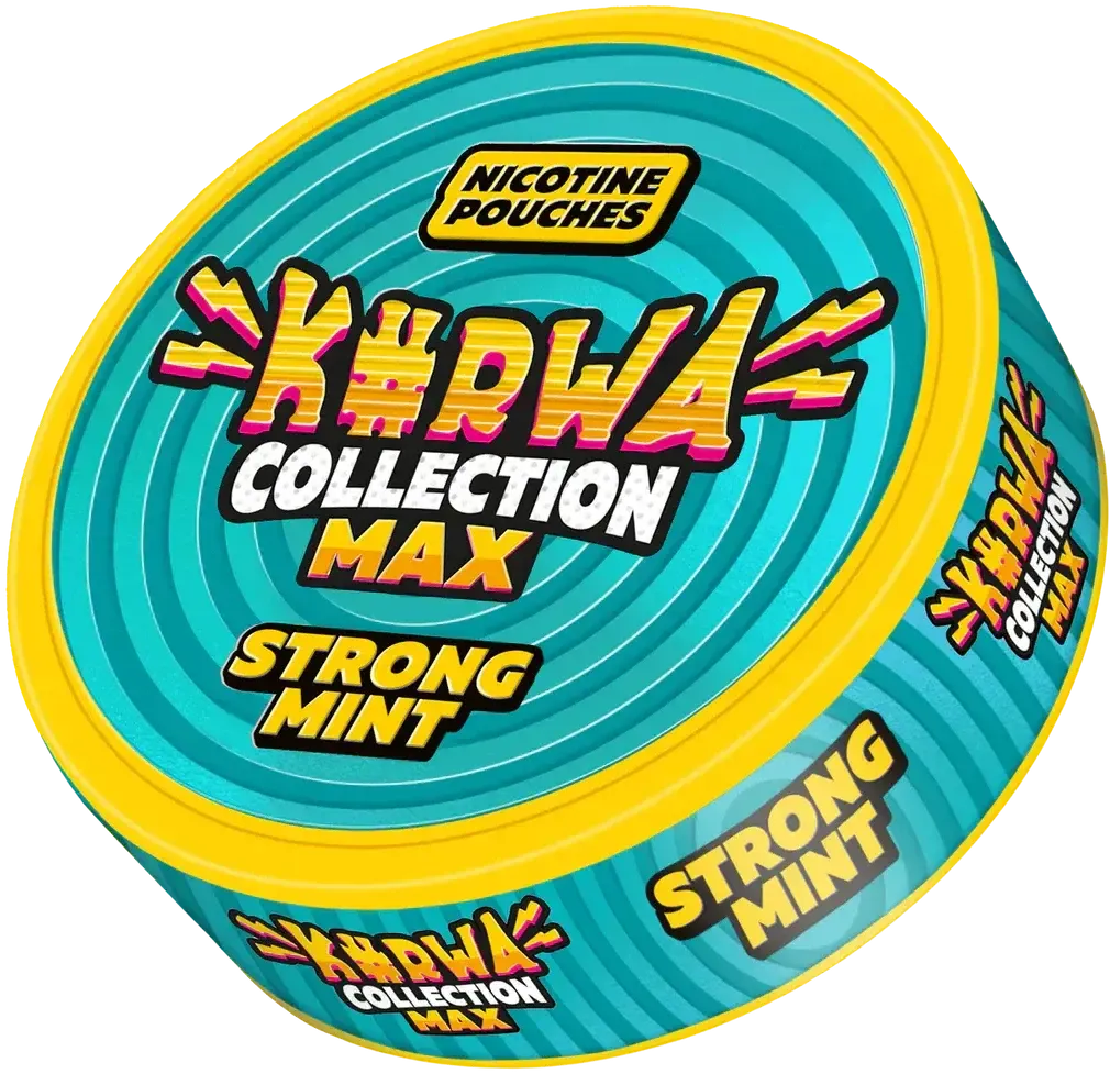 Kurwa Max Strong Mint-Nikotinbeutel-Gigasnus.de