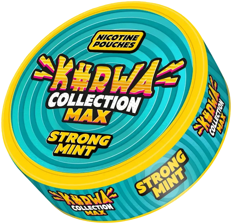 Kurwa Max Strong Mint-Nikotinbeutel-Gigasnus.de