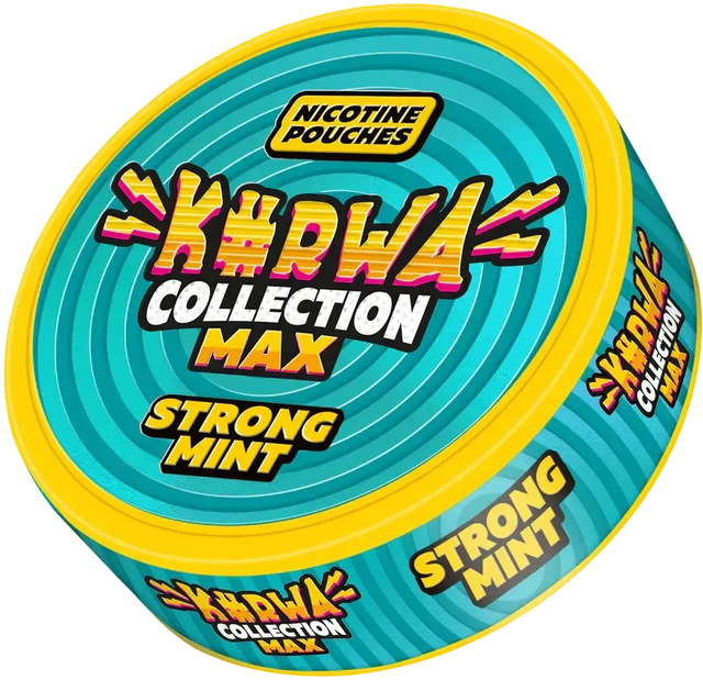 Kurwa Max Strong Mint-Nikotinbeutel-Gigasnus.de