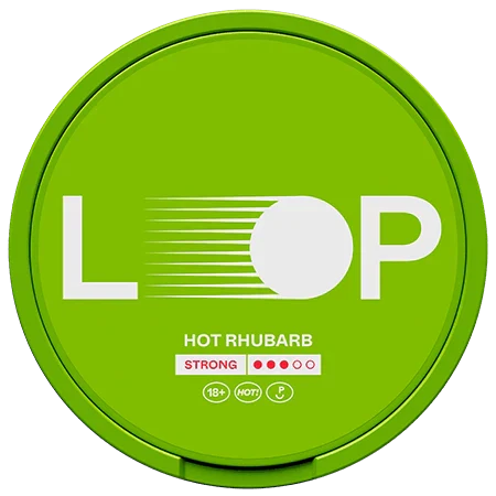 LOOP Hot Rhubarb Strong-Nikotinbeutel-Gigasnus.de