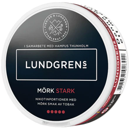 Lundgrens Mörk Stark All White-Nikotinbeutel-Gigasnus.de