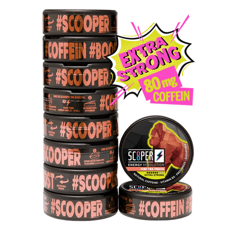 Scooper Energy Iced Tea Peach-Nikotinfreier Snus-Gigasnus.de