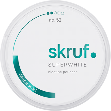 Skruf Super White No.52 Fresh Mint-Nikotinbeutel-Gigasnus.de