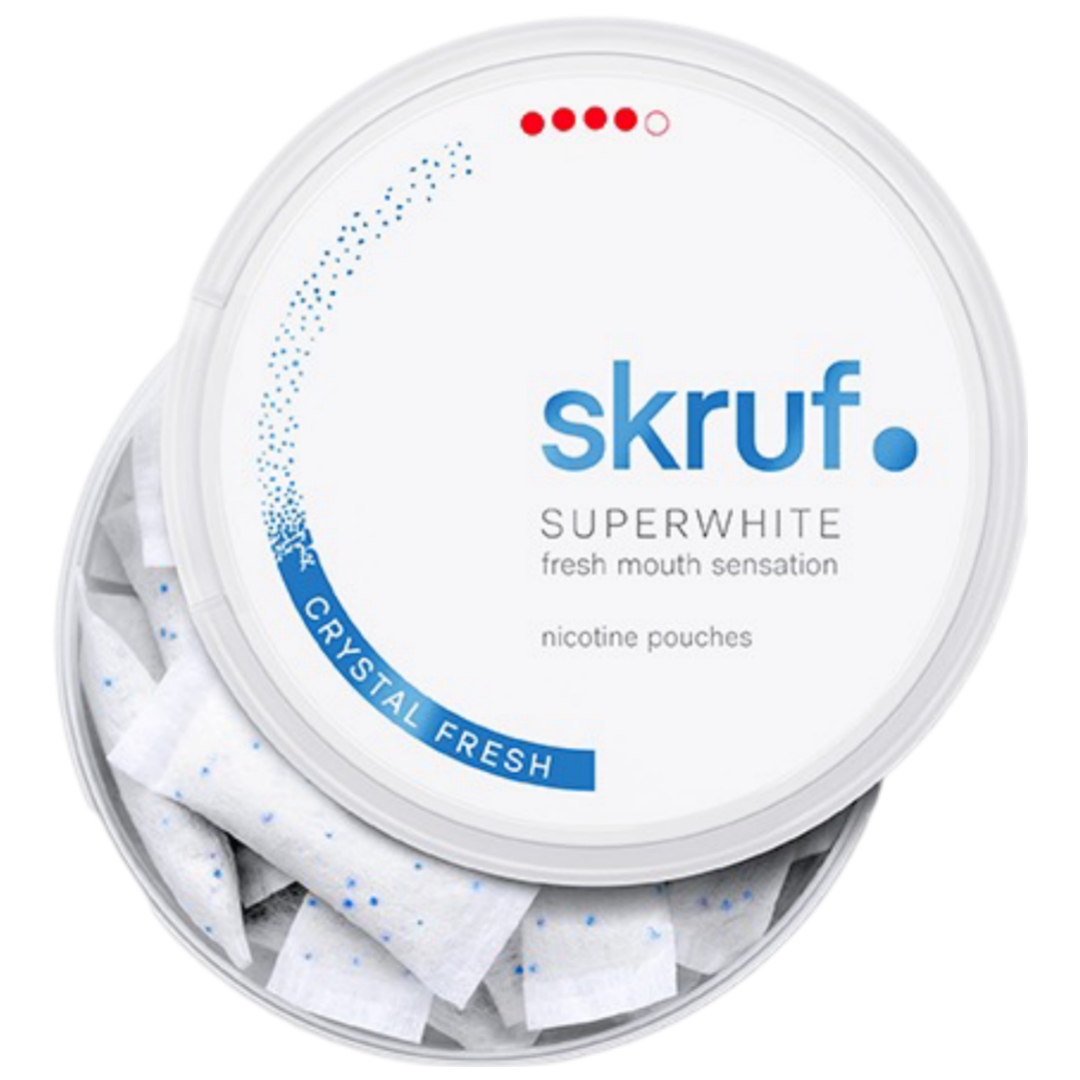 Skruf Superwhite Crystal Fresh-Nikotinbeutel-Gigasnus.de