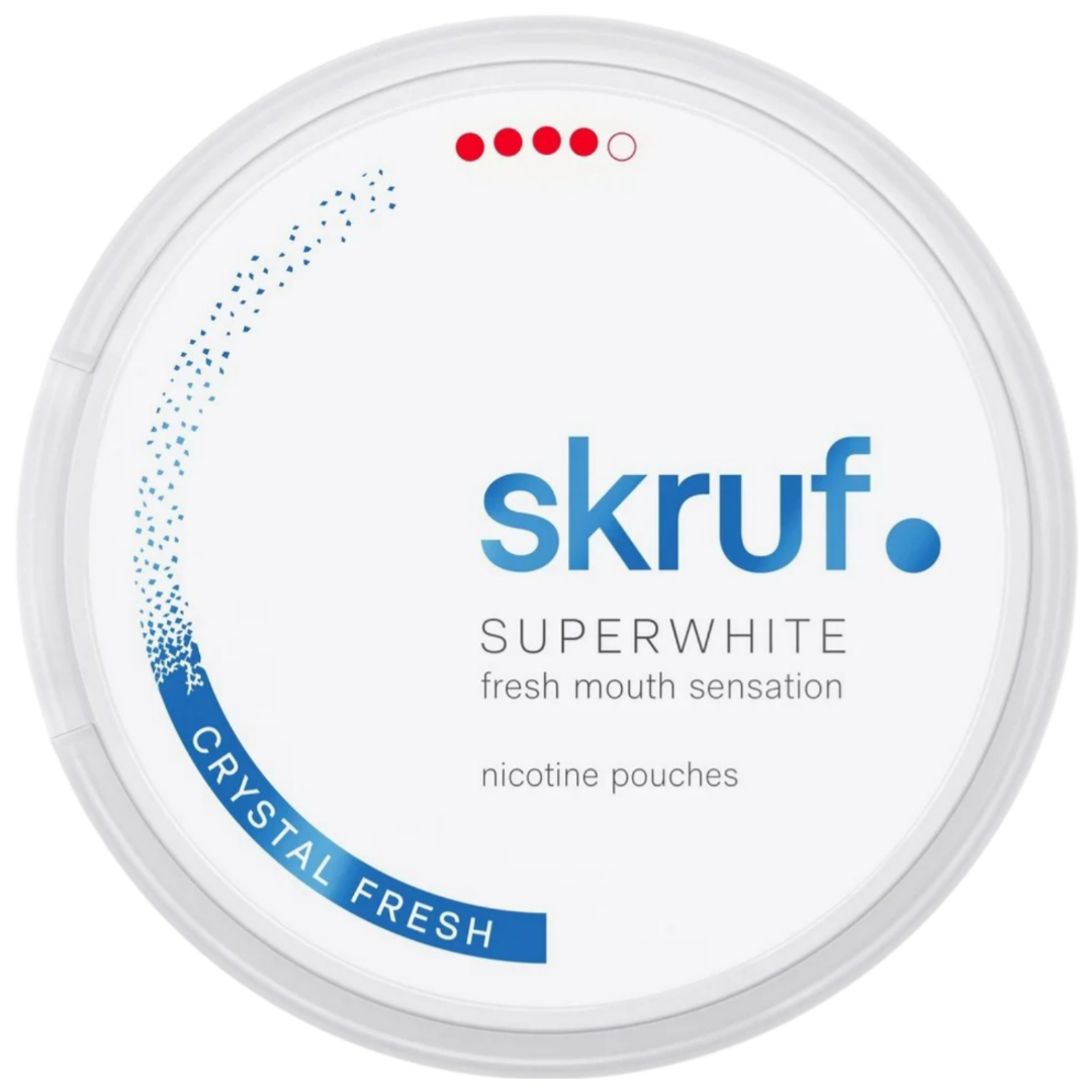 Skruf Superwhite Crystal Fresh-Nikotinbeutel-Gigasnus.de