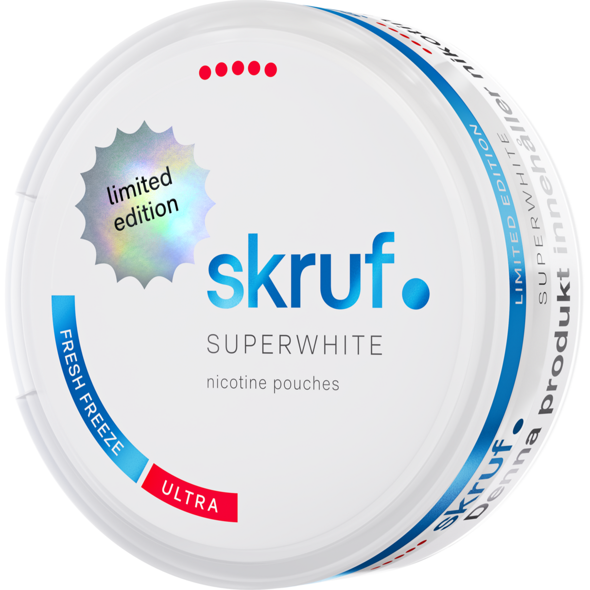 Skruf Superwhite Fresh Freeze-Nikotinbeutel-Gigasnus.de