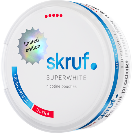 Skruf Superwhite Fresh Freeze-Nikotinbeutel-Gigasnus.de