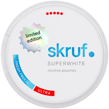 Skruf Superwhite Fresh Freeze-Nikotinbeutel-Gigasnus.de