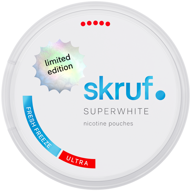Skruf Superwhite Fresh Freeze-Nikotinbeutel-Gigasnus.de