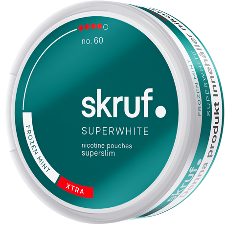 Skruf Superwhite Frozen Mint No.60-Nikotinbeutel-Gigasnus.de