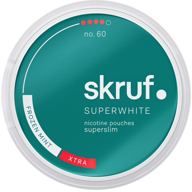 Skruf Superwhite Frozen Mint No.60-Nikotinbeutel-Gigasnus.de