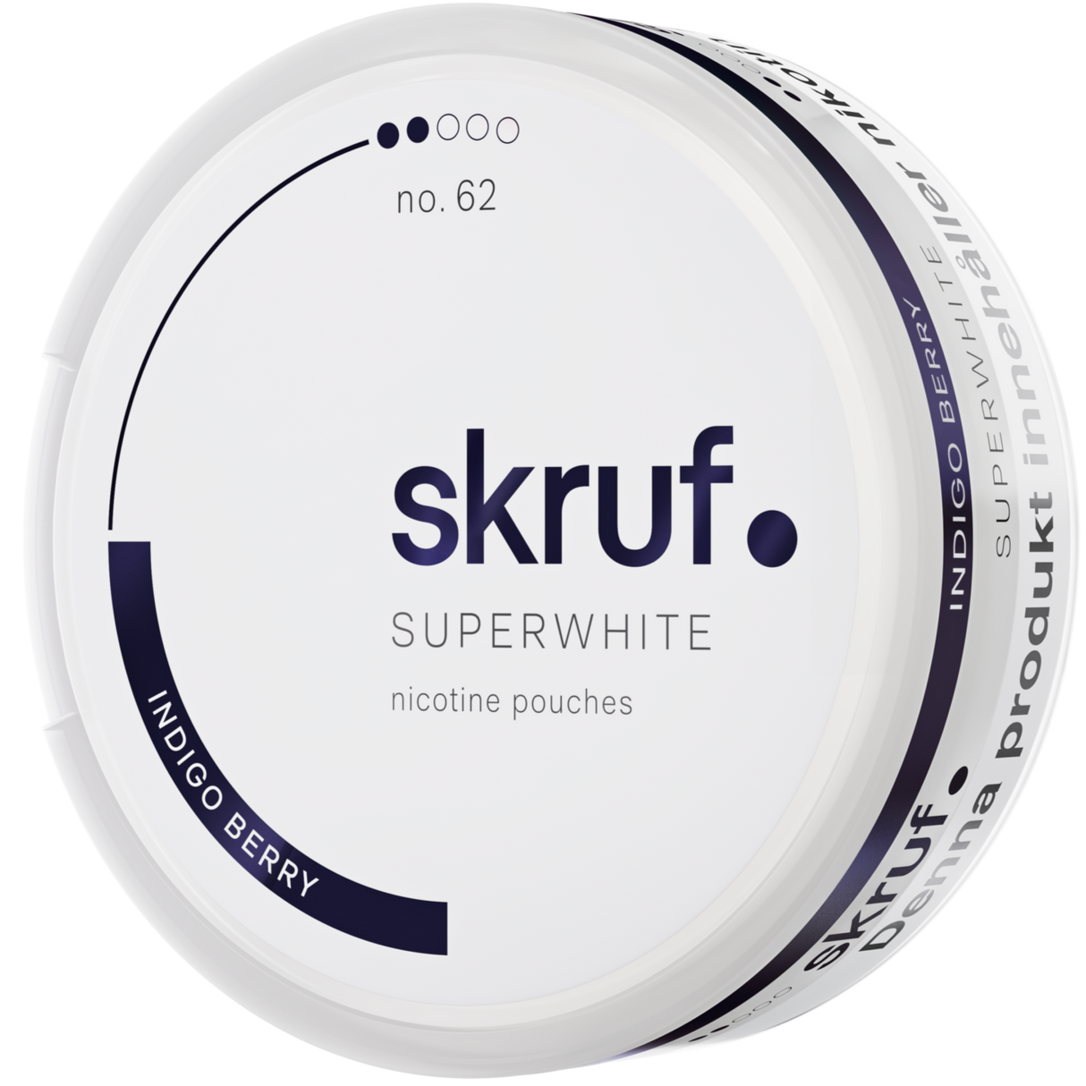 Skruf Superwhite Indigo No.62-Nikotinbeutel-Gigasnus.de